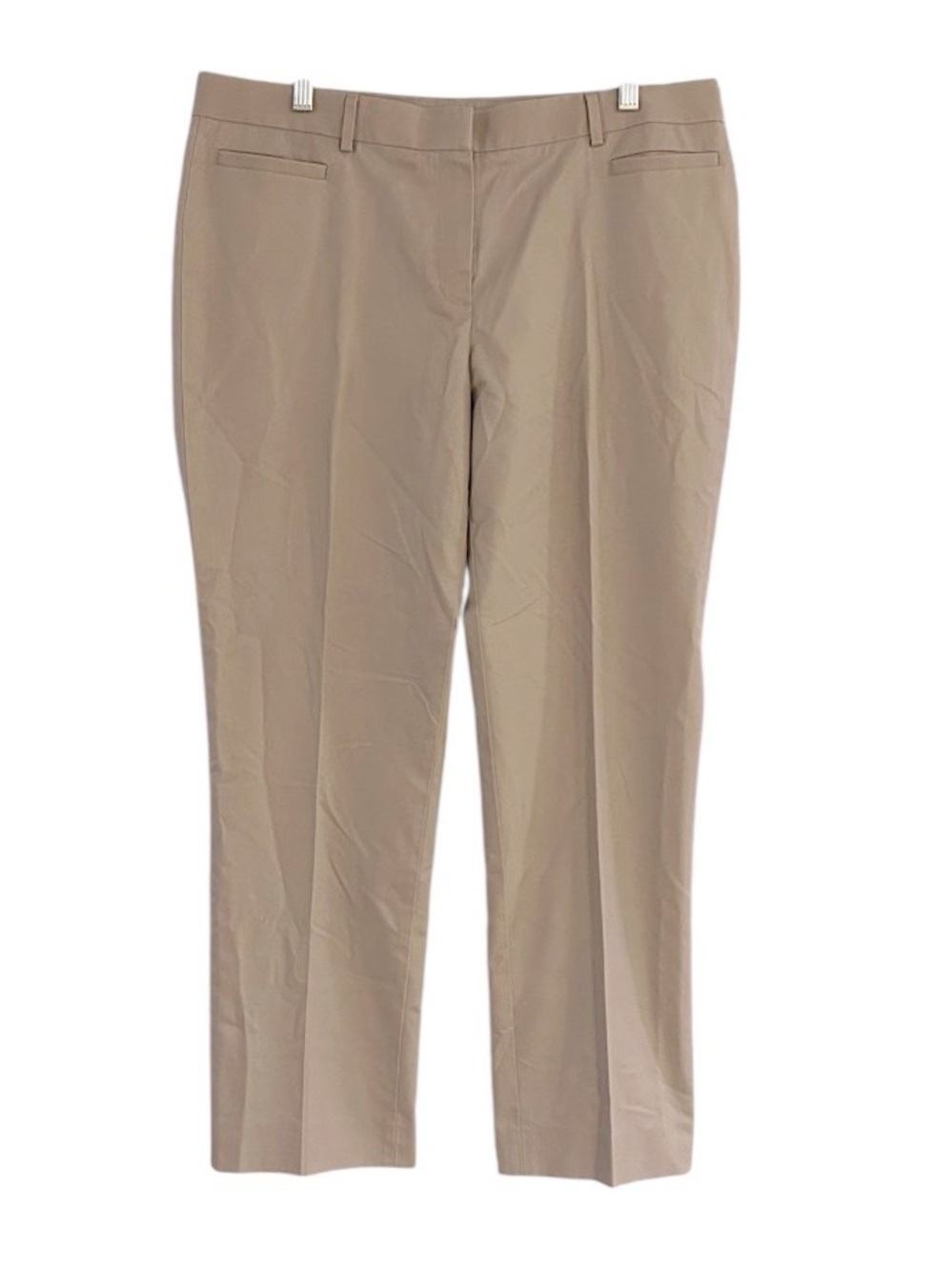 Brooks Brothers 346 Natalie Fit Pants Size 14 Tan Straight Leg Cotton